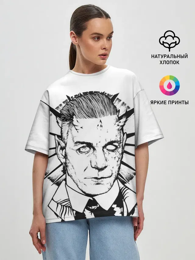 Женская футболка оверсайз