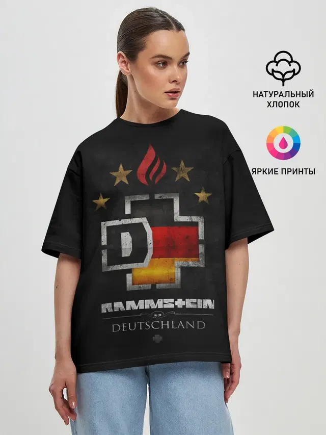 Женская футболка оверсайз