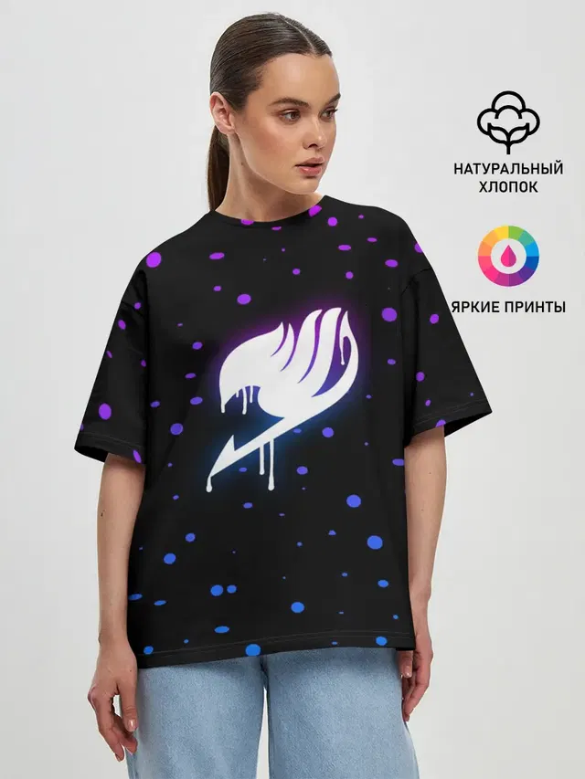 Женская футболка оверсайз