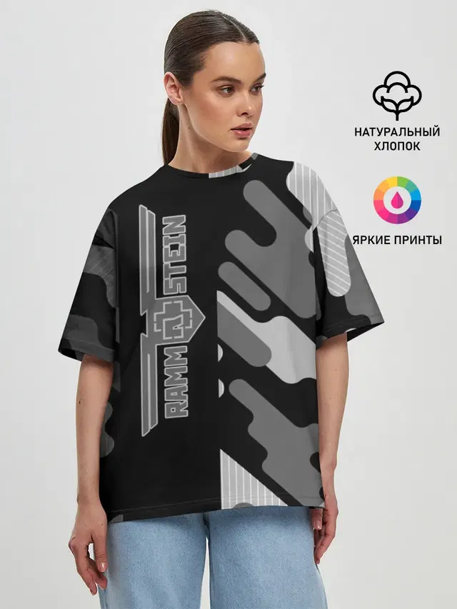 Женская футболка оверсайз
