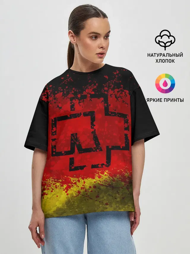 Женская футболка оверсайз