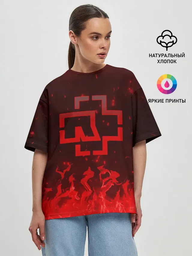 Женская футболка оверсайз