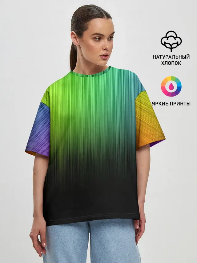 Женская футболка оверсайз