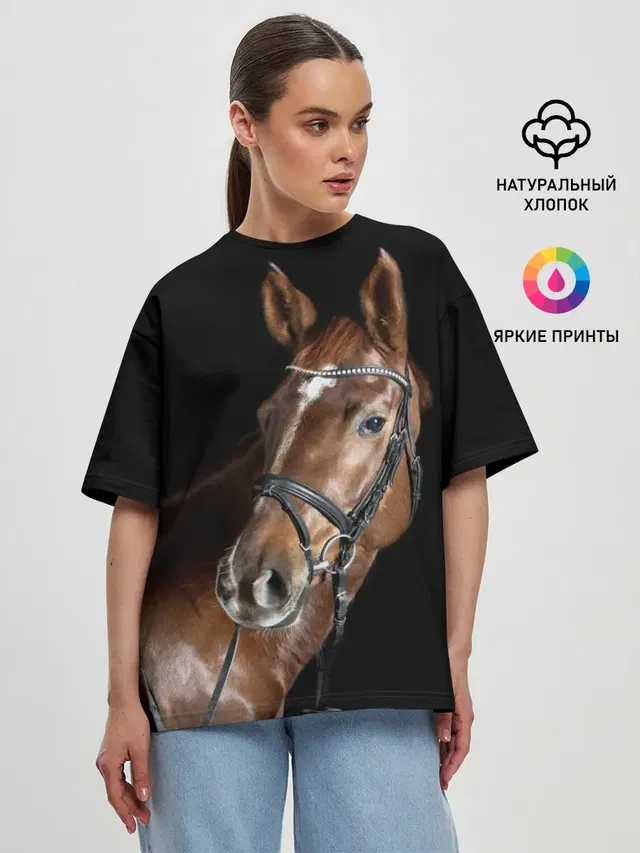 Женская футболка оверсайз