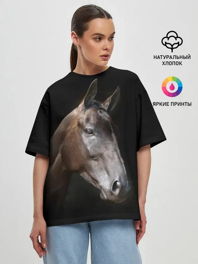 Женская футболка оверсайз