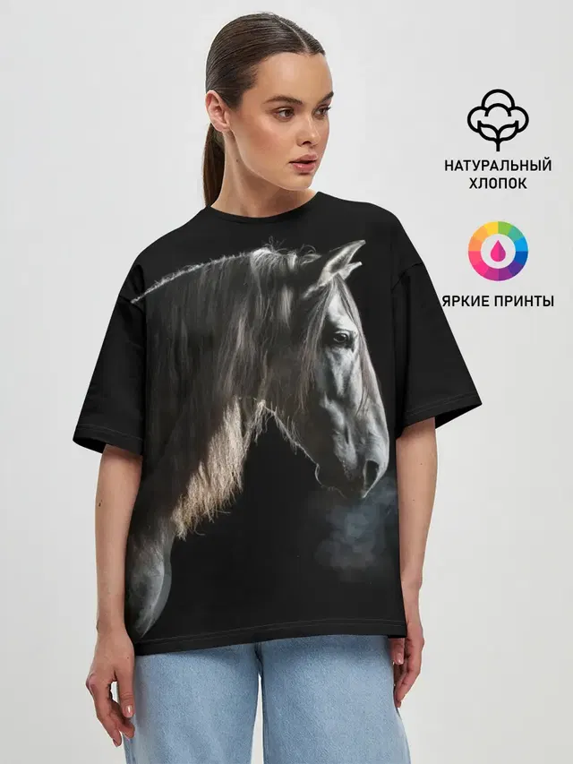 Женская футболка оверсайз