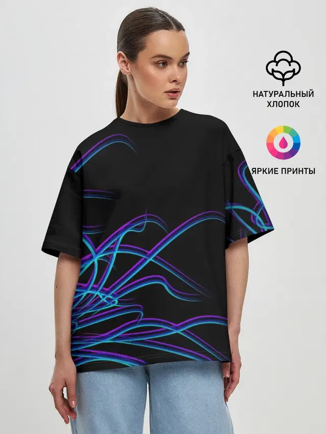 Женская футболка оверсайз