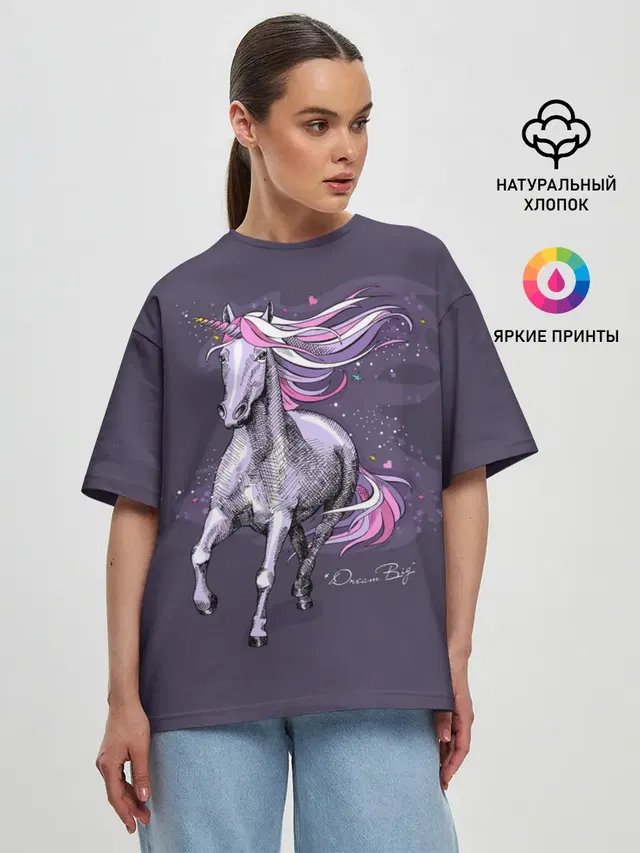 Женская футболка оверсайз