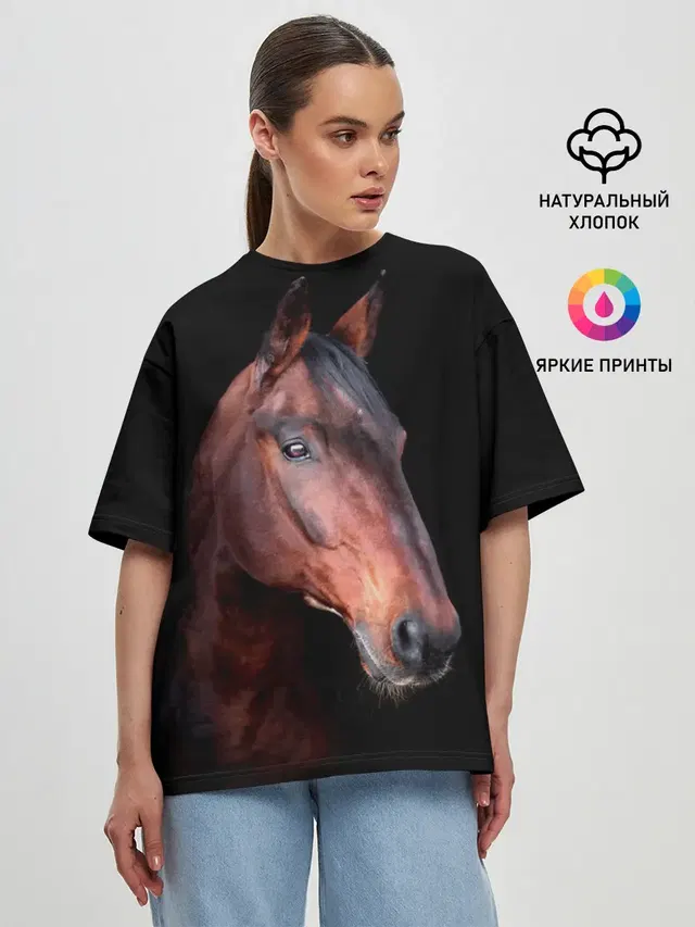 Женская футболка оверсайз
