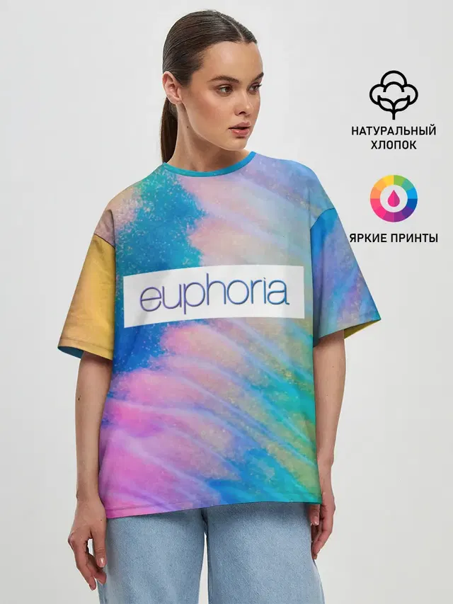 Женская футболка оверсайз