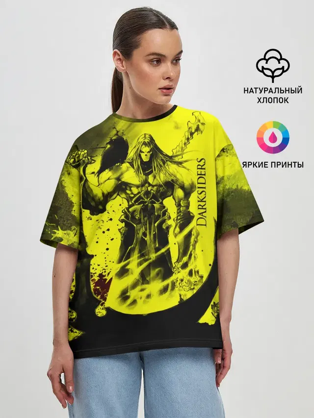 Женская футболка оверсайз