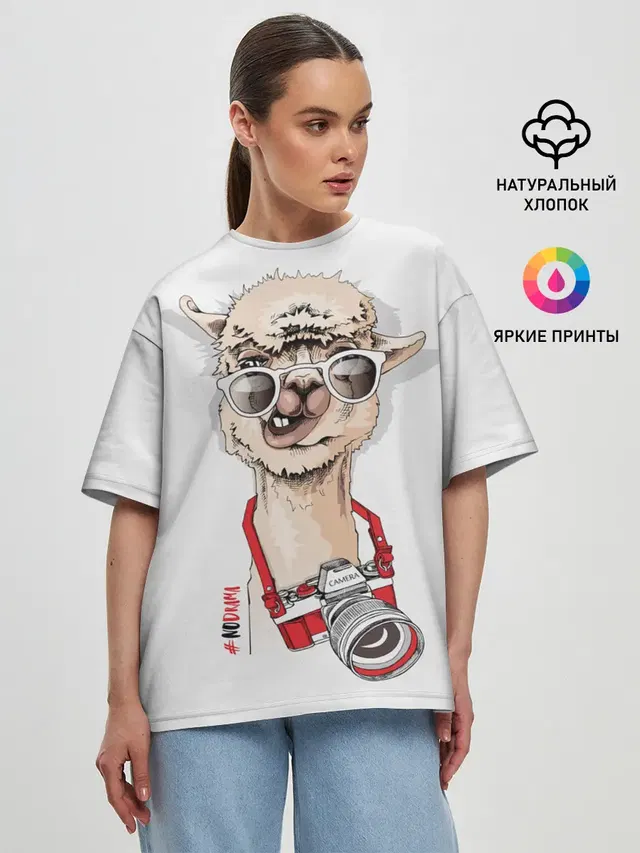 Женская футболка оверсайз