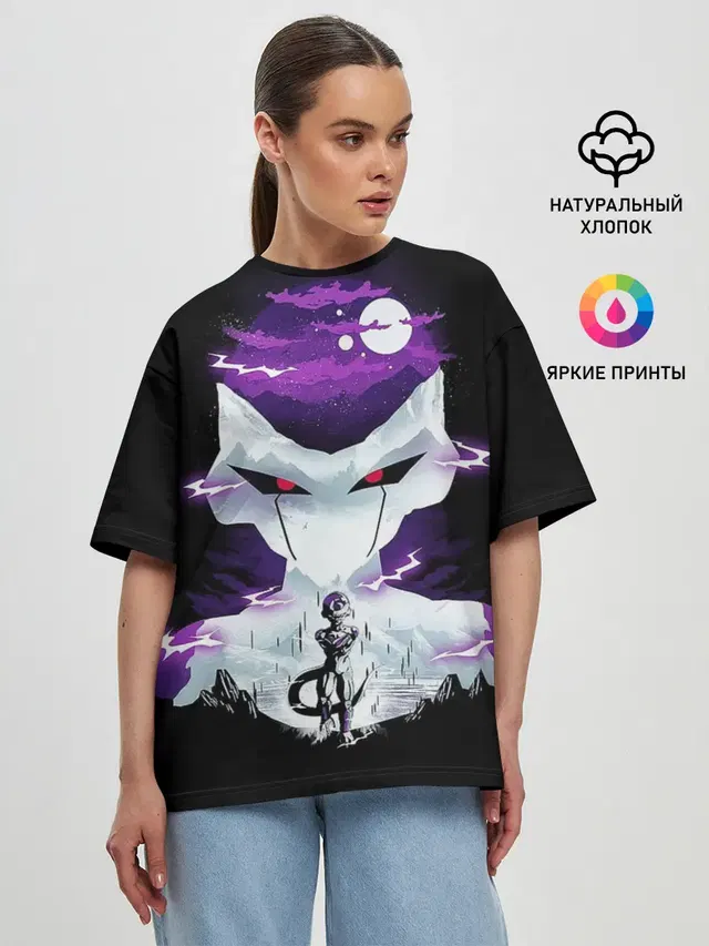 Женская футболка оверсайз