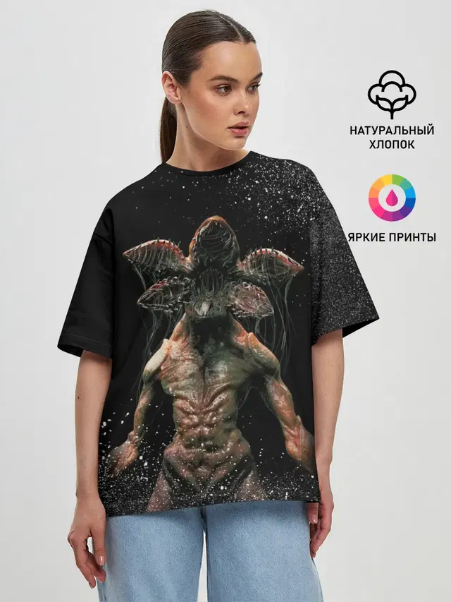 Женская футболка оверсайз