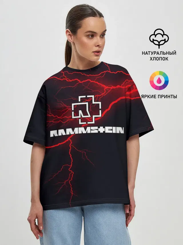 Женская футболка оверсайз
