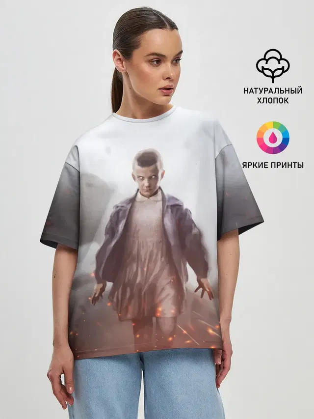 Женская футболка оверсайз