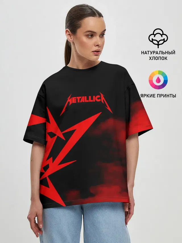 Женская футболка оверсайз