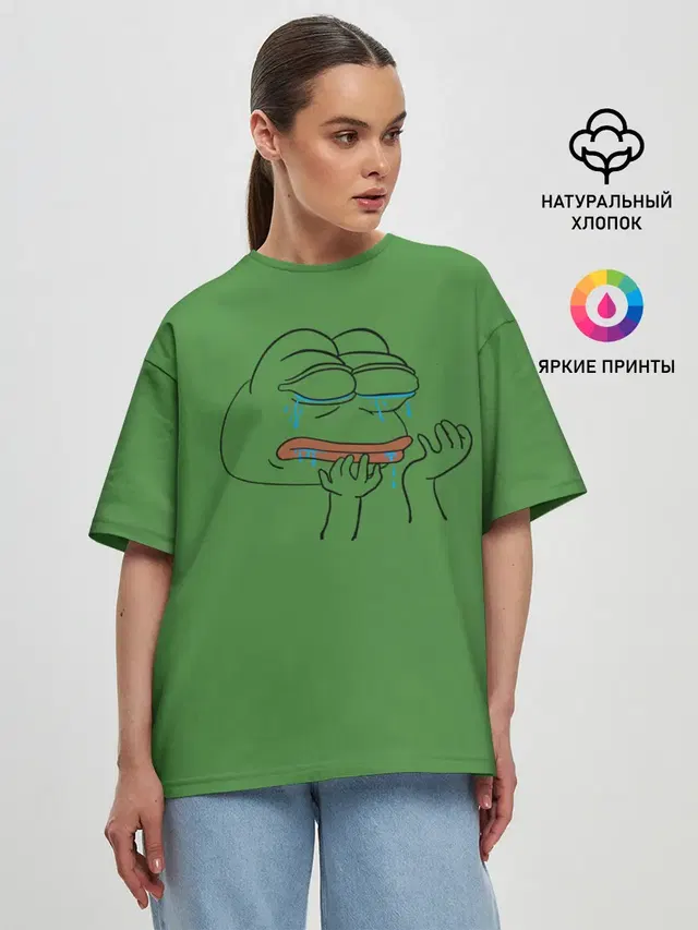 Женская футболка оверсайз