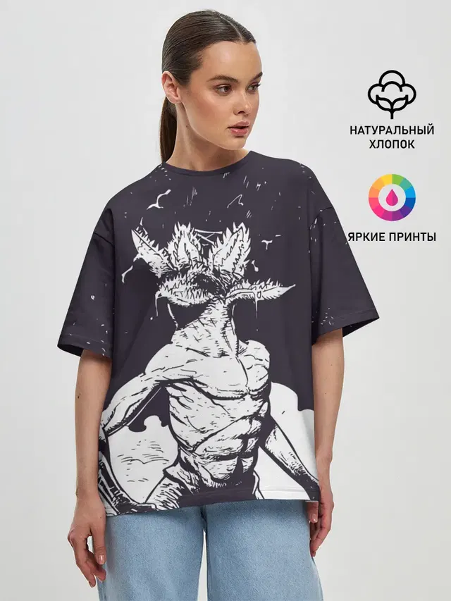 Женская футболка оверсайз