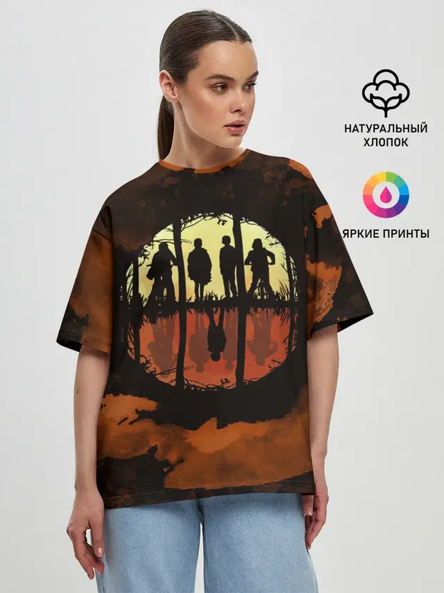 Женская футболка оверсайз