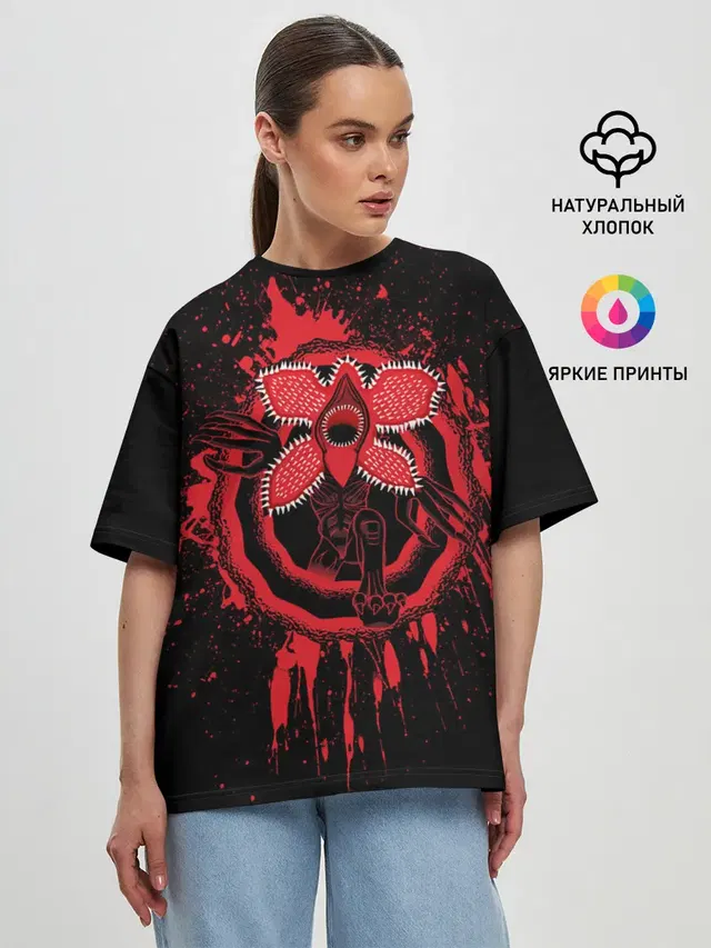 Женская футболка оверсайз