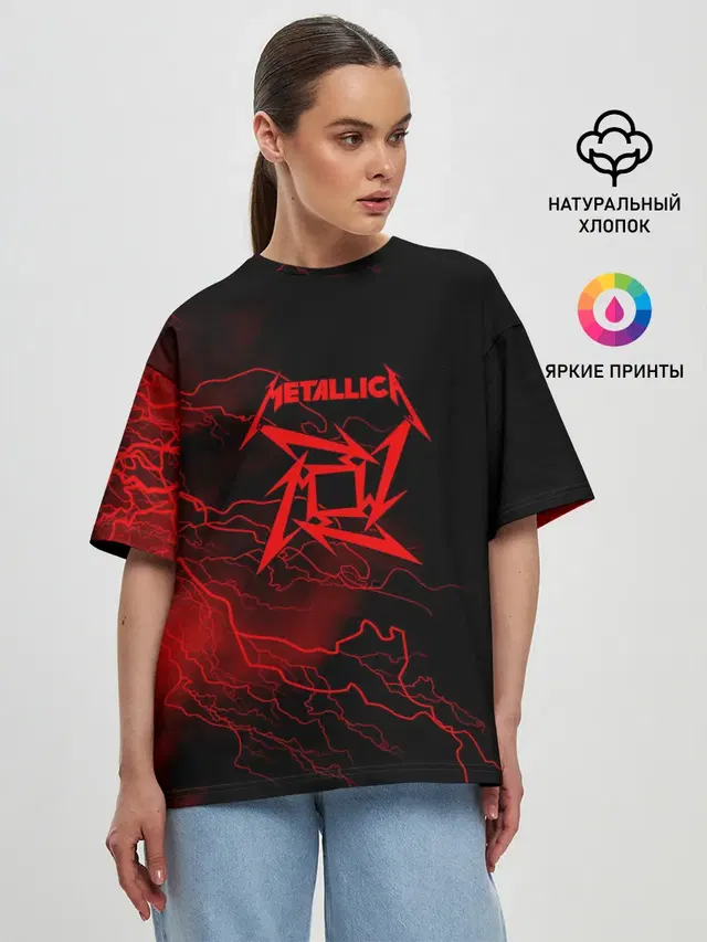 Женская футболка оверсайз