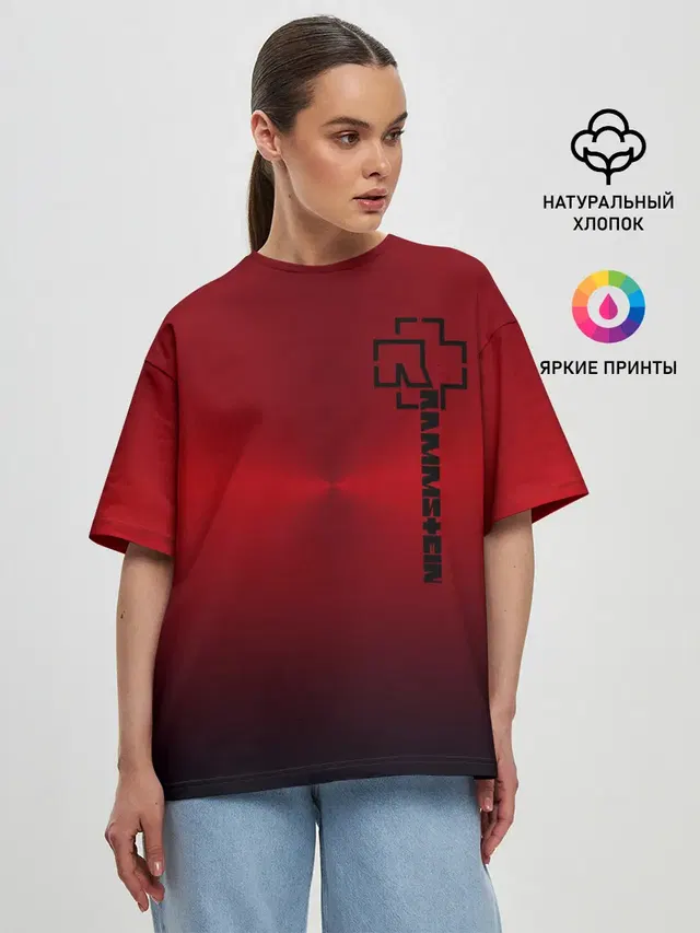 Женская футболка оверсайз