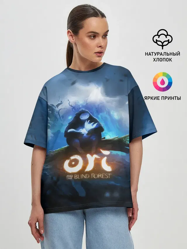 Женская футболка оверсайз