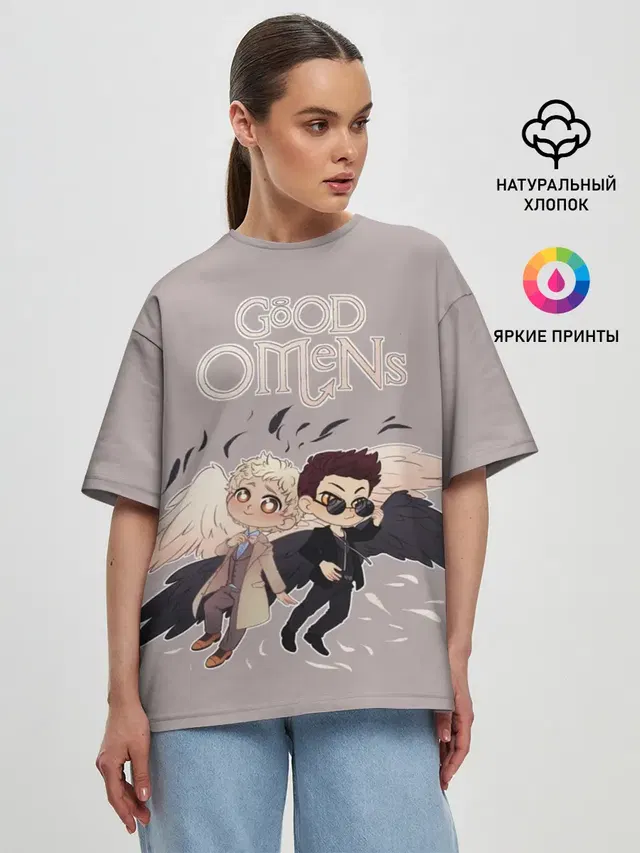 Женская футболка оверсайз