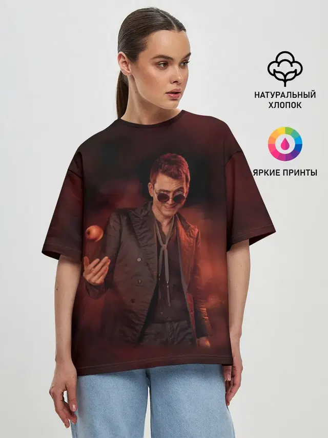 Женская футболка оверсайз