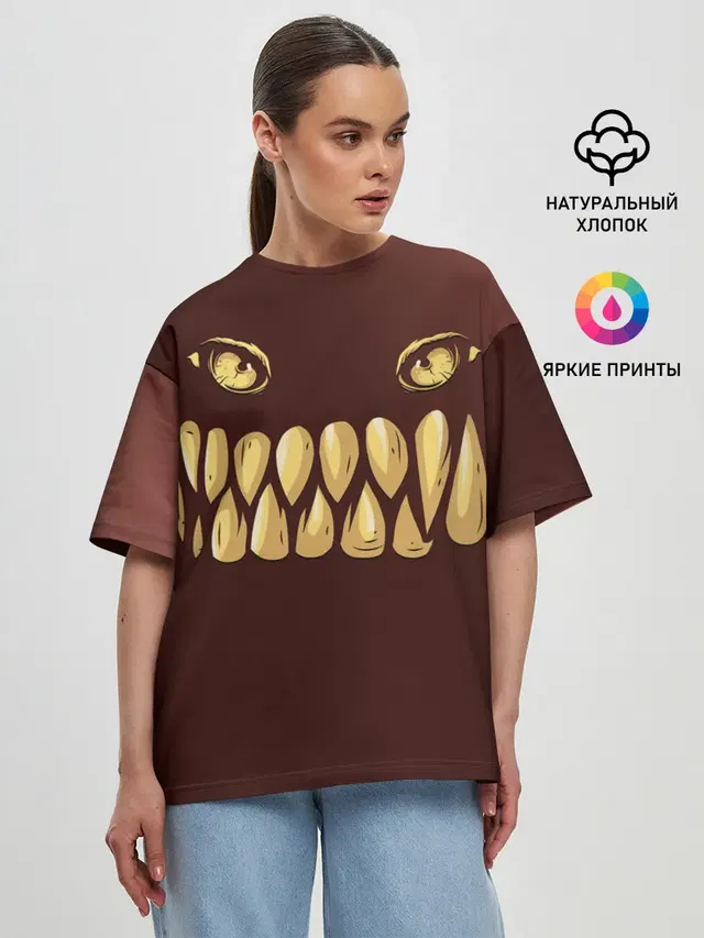 Женская футболка оверсайз