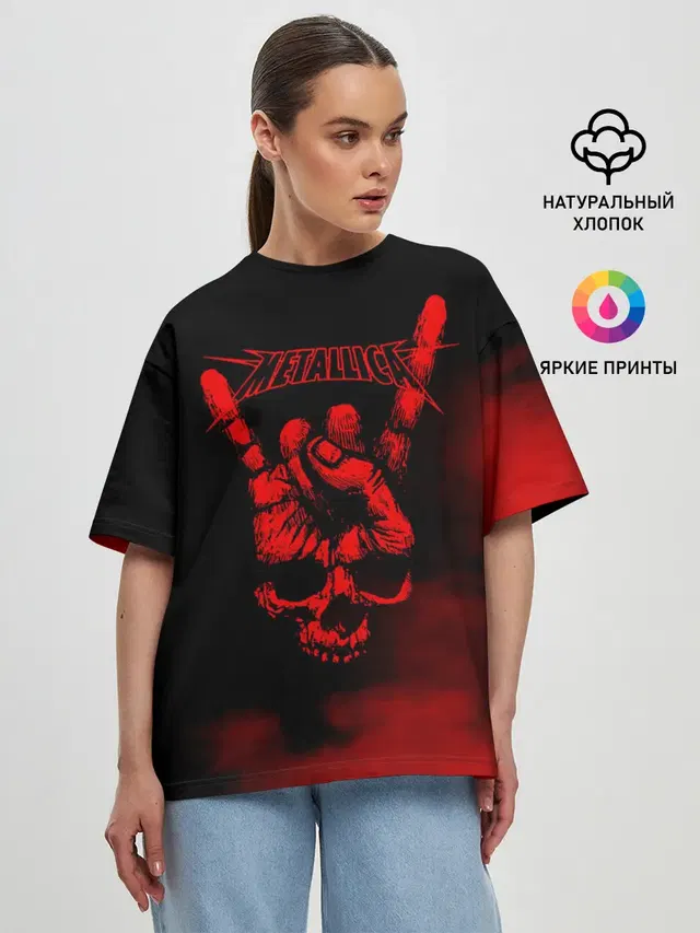 Женская футболка оверсайз