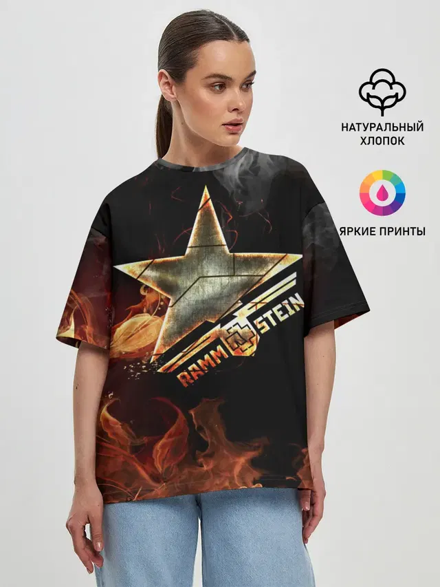 Женская футболка оверсайз