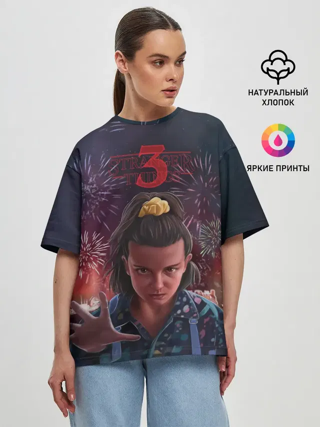 Женская футболка оверсайз