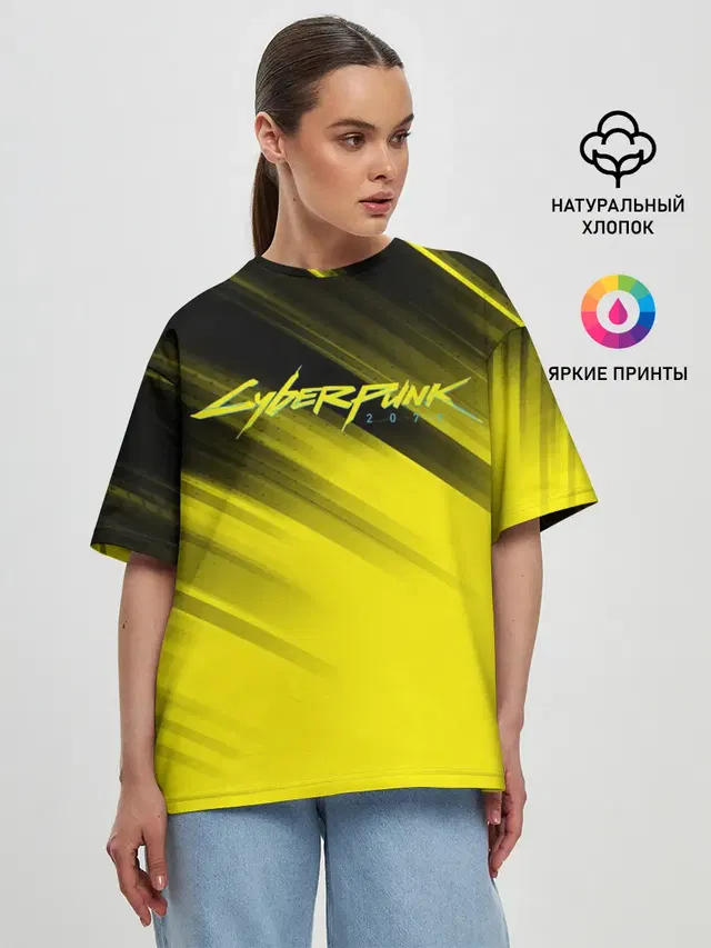 Женская футболка оверсайз