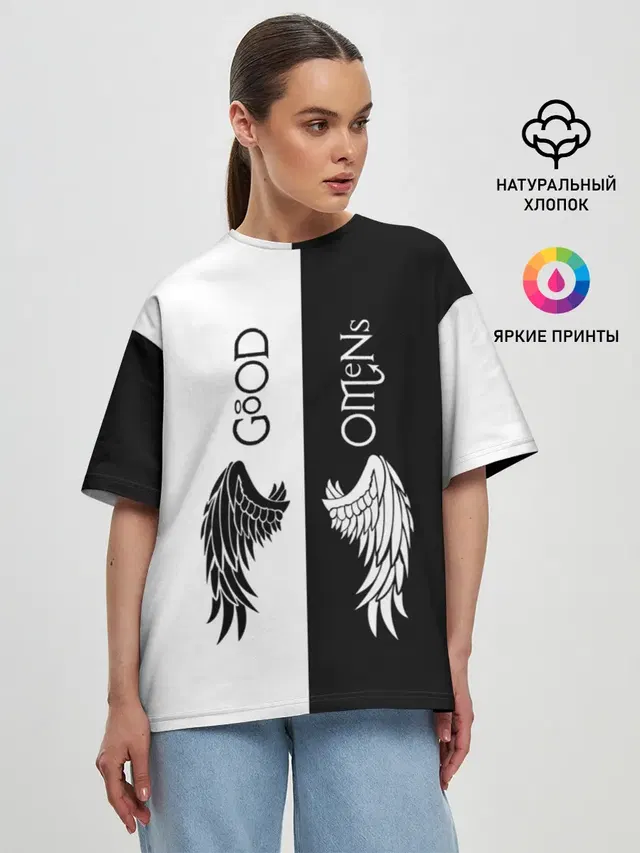 Женская футболка оверсайз
