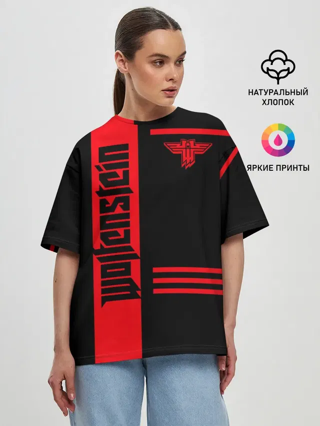 Женская футболка оверсайз