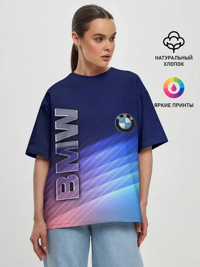 Женская футболка оверсайз
