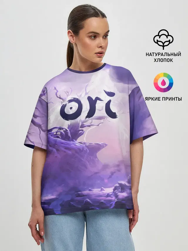 Женская футболка оверсайз