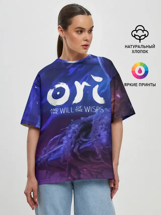 Женская футболка оверсайз