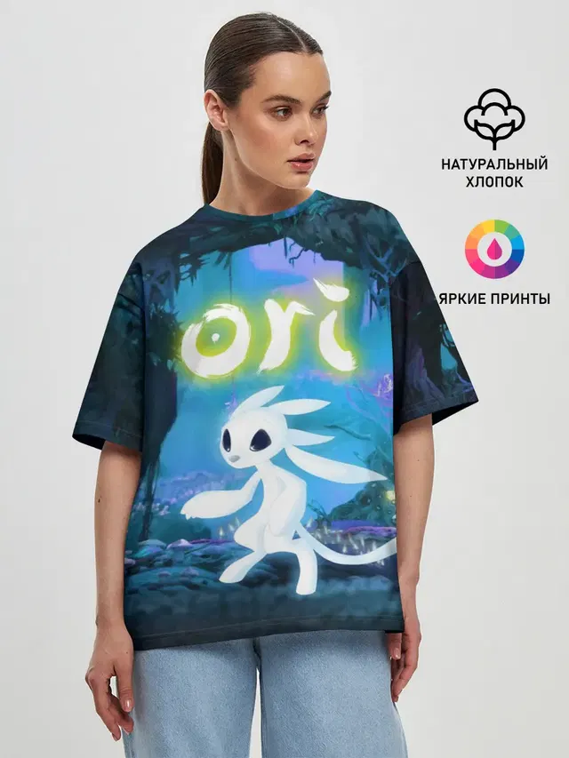 Женская футболка оверсайз