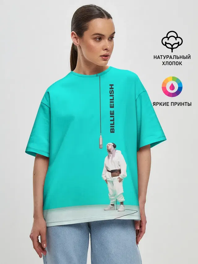 Женская футболка оверсайз