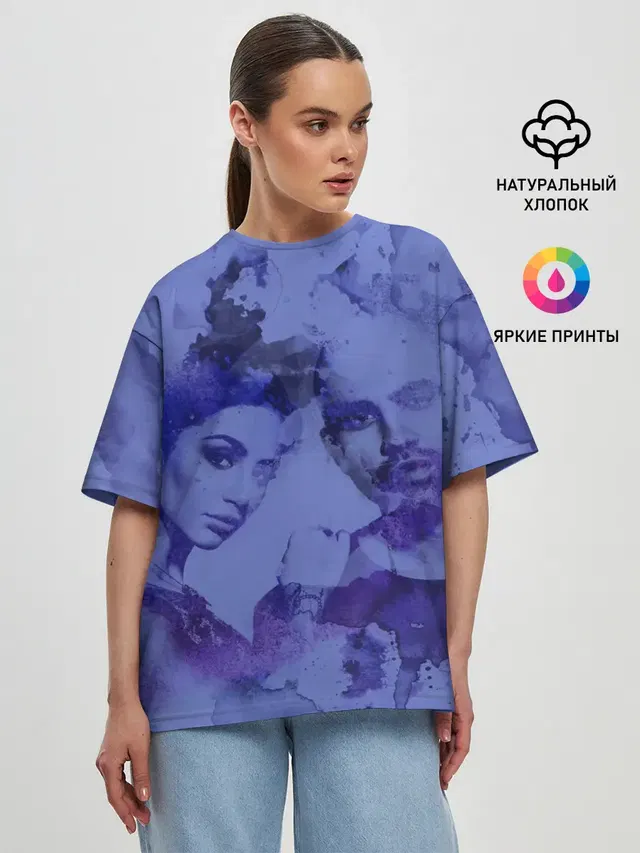 Женская футболка оверсайз