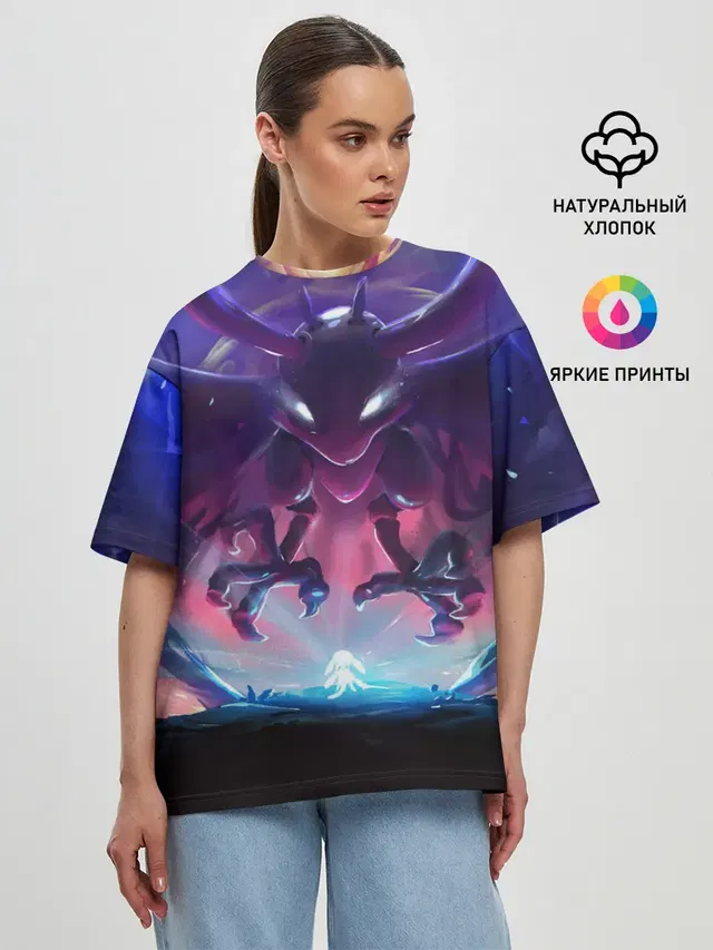 Женская футболка оверсайз