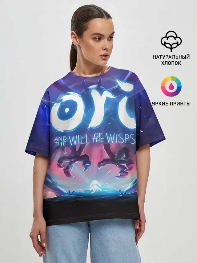 Женская футболка оверсайз