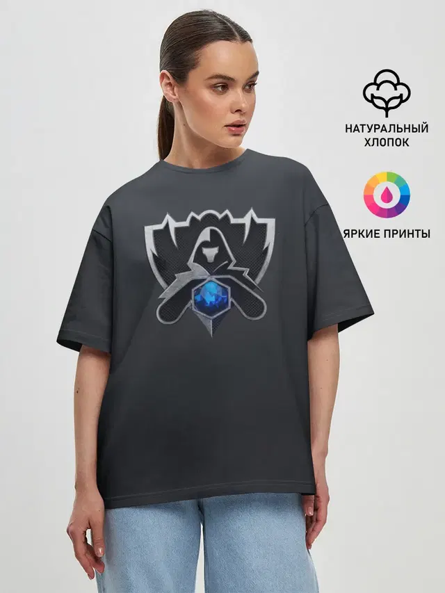 Женская футболка оверсайз
