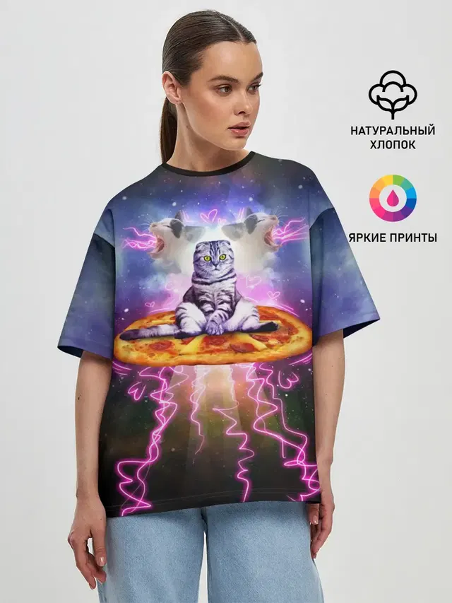 Женская футболка оверсайз
