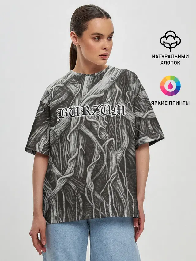Женская футболка оверсайз