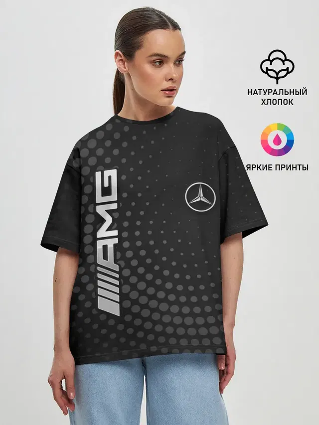 Женская футболка оверсайз