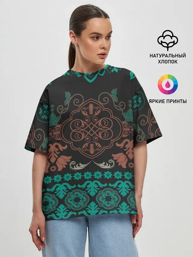 Женская футболка оверсайз